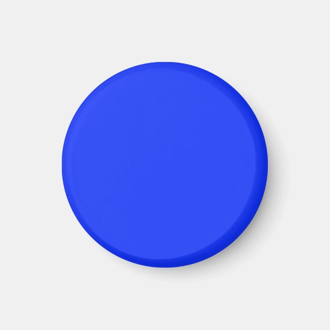 Magnet with Bright Blue Background (Front)
