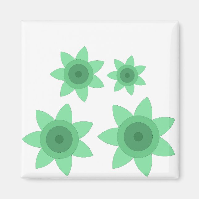 Magnet with creative art of flower (Front)