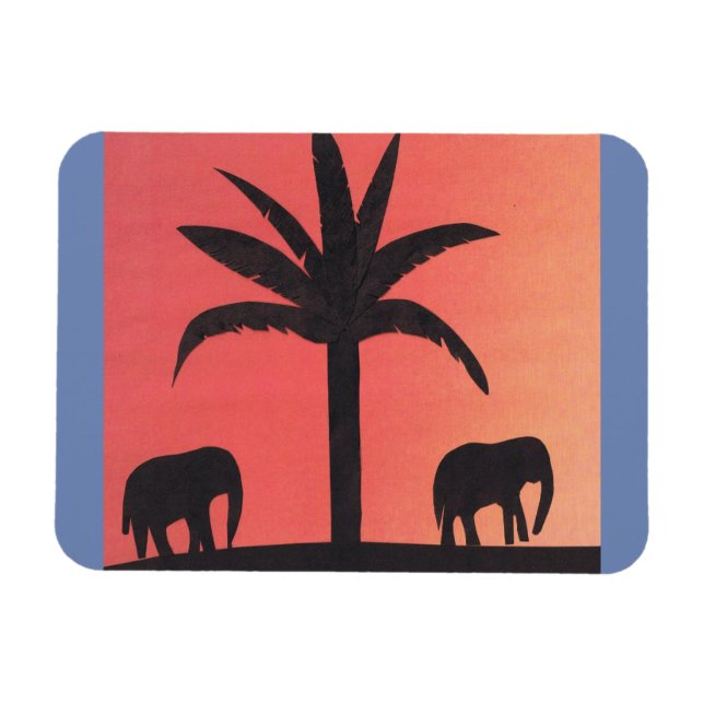 Magnet with Elephant Design (Horizontal)
