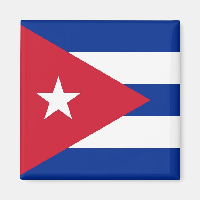 Magnet with Flag of  Cuba (Front)