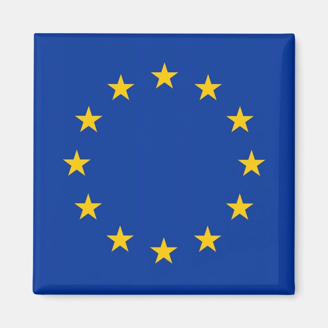Magnet with Flag of European Union (Front)