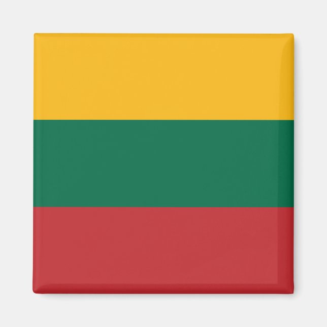 Magnet with Flag of Lithuania (Front)