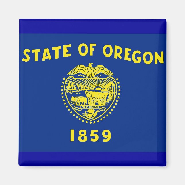 Magnet with Flag of Oregon State - USA (Front)