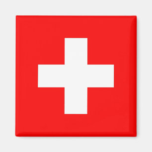 Magnet with Flag of Switzerland