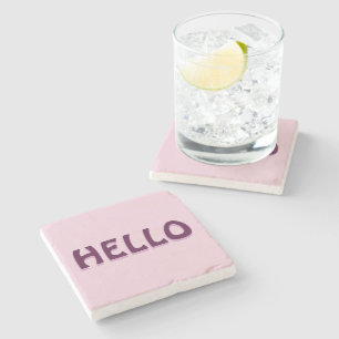 MAGNET WITH HELLO STONE COASTER