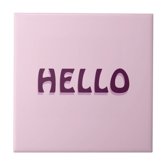 MAGNET WITH HELLO TILE (Front)