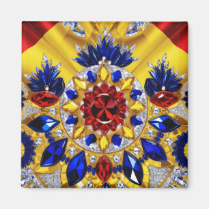 Magnet with Romanian Colours Design