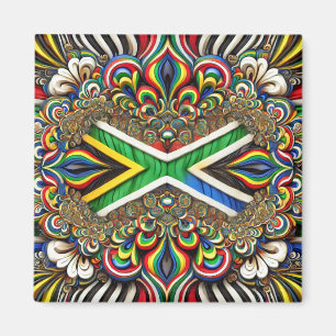 Magnet with South African Colours Design