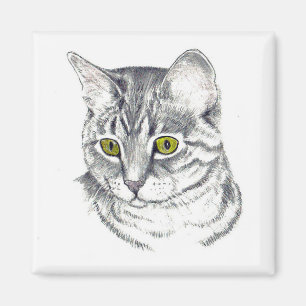 MAGNET WITH TIGER CAT