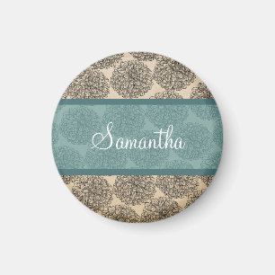 Magnet Zinnia Vintage turquoise