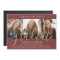 Magnetic 3 Photo Burgundy Graduation Announcement
