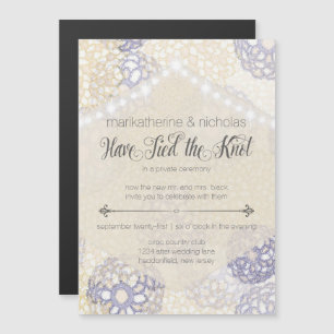 Magnetic After Wedding Lights & Flowers Invitation