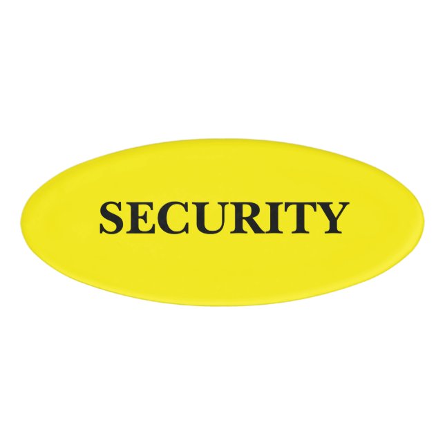 Magnetic Badge - Security (Front)