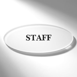 Magnetic Badge - Staff