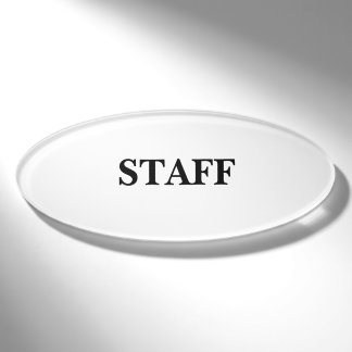 Magnetic Badge - Staff