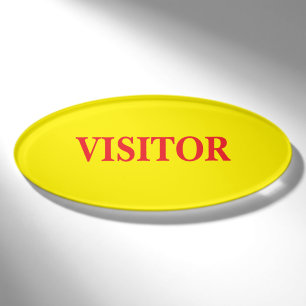 Magnetic Badge - Visitor