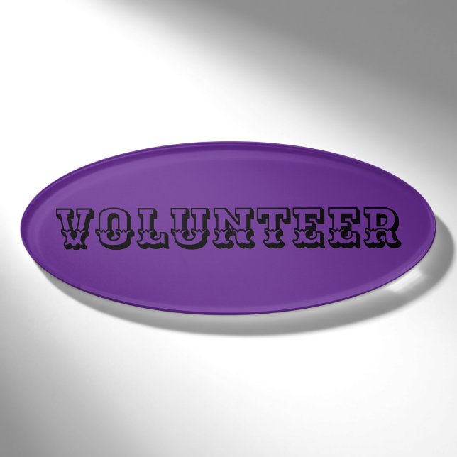 Magnetic Badge - Volunteer (Front)