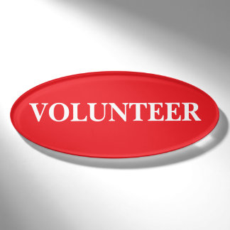 Magnetic Badge - Volunteer