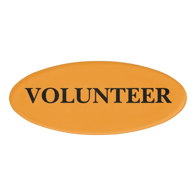 Magnetic Badge - Volunteer (Front)