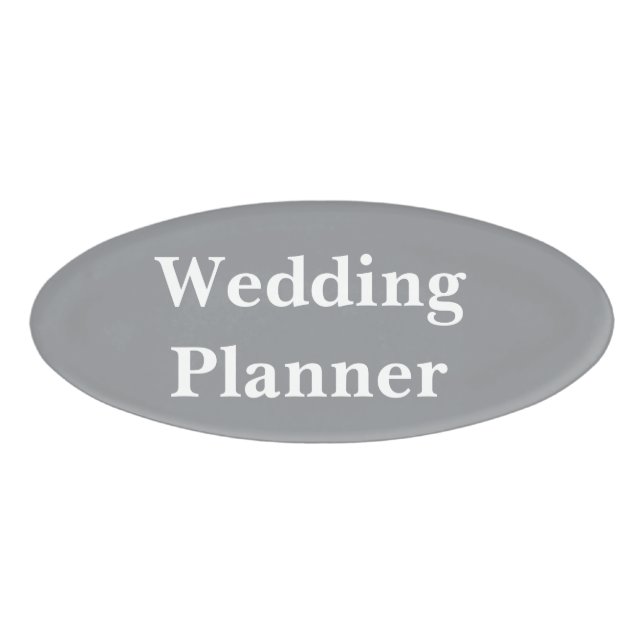 Magnetic Badge - Wedding Planner (Front)