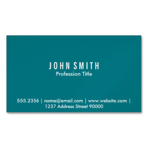 Magnetic Business Card (aqua)