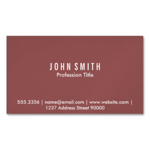 Magnetic Business Card (chestnut)