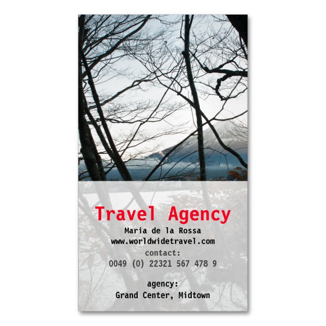 Magnetic Business Cards (Front Vertical)