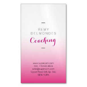Magnetic Business Cards Coach