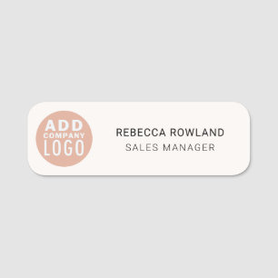 Magnetic Business Logo Corporate Employees Name Tag