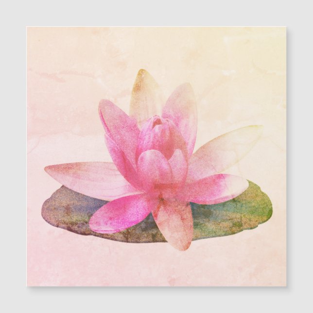 MAGNETIC CARD : PINK LOTUS (Front)