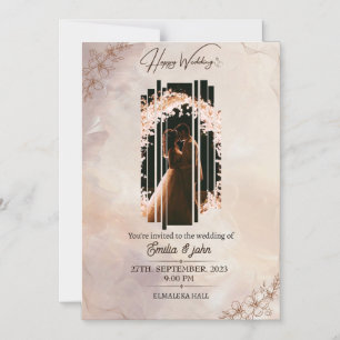 Magnetic Card, Size: 5" x 7", Envelopes: White Invitation