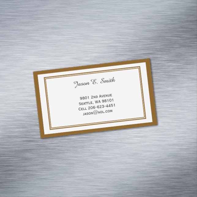 Magnetic Classic Bordered Calling Card (In Situ)