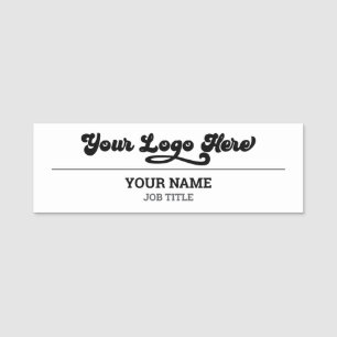 Magnetic Company Employee Name Tag