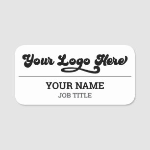 Magnetic Company Employee Name Tag