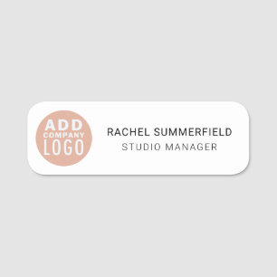 Magnetic Company Logo Employee  Name Tag