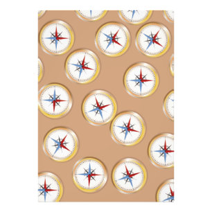 Magnetic Compass pattern Photo Print