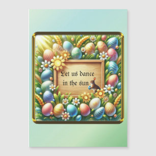 Magnetic easter card