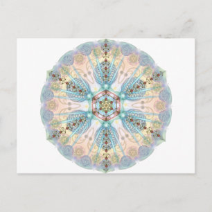 Magnetic Energy Mandala Postcard