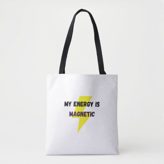 Magnetic Energy Tote Bag (Front)