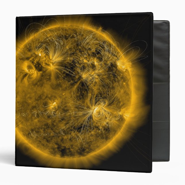 Magnetic field lines on the Sun Binder (Front/Inside)