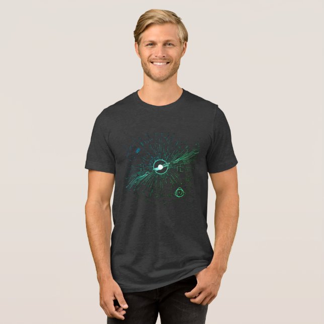 magnetic flux Tri-Blend shirt (Front Full)