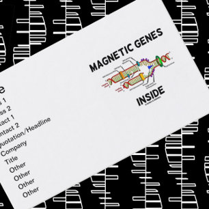 Magnetic Genes Inside (DNA Replication) Business Card