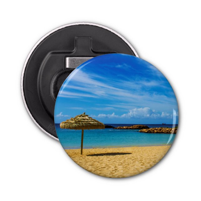 Magnetic Hawaii Beach Bottle Opener (Front)