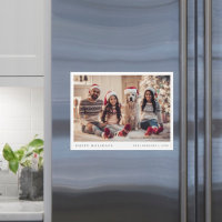 Magnetic Holiday Card | Christmas Photo Magnet