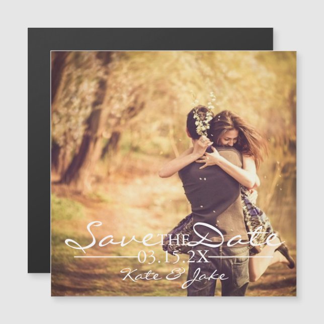 Magnetic Invite - Photo Save the Date (Front/Back)