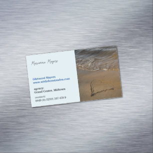 Magnetic Love Heart Waves  Magnetic Business Card