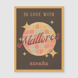 Magnetic Mallorca España Spain Retro Postcard