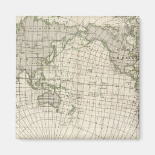 Magnetic Map of the World Magnet