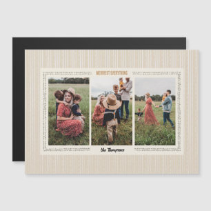 Magnetic Modern Farmhouse Holiday Photo Card