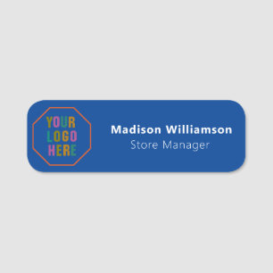 Magnetic or safety pins with Custom  logo for empl Name Tag